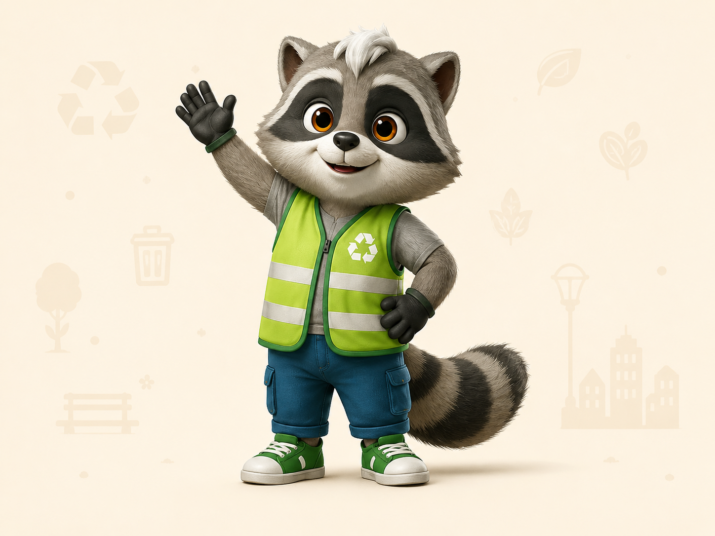Marc, mapache urbano de Little Big Habits
